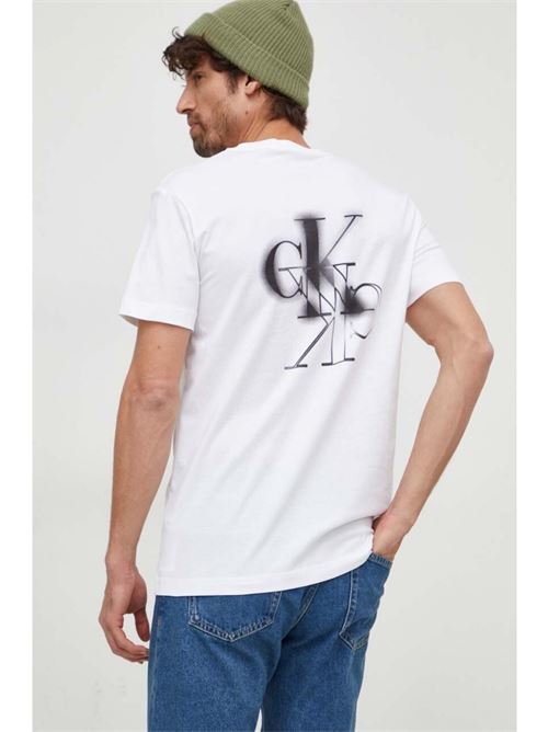 mirrored ck logo tee CALVIN KLEIN JEANS | J30J324646YAF